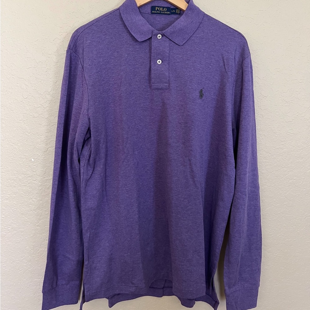 Ralph Lauren- Purple Long Sleeved Collared Shirt